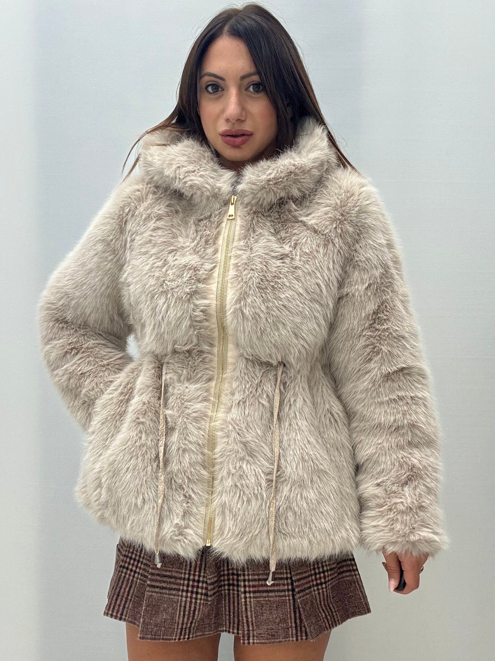 Eco Fur Priscilla Beige